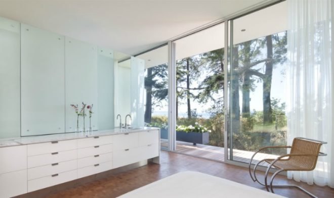 North Beach Residence, Heliotrope Architects, net zero home, summer home, green roof, orcas island, solar power, low impact