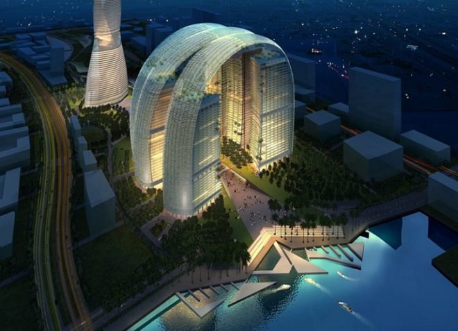 Burj al Khalifa, World's tallest building, burj al arab, dubai, world islands sinking, blue crystal, shipping containers, top 6, solar powered desert oasis, world's highest tennis court, eco-design, sustainable design, green design