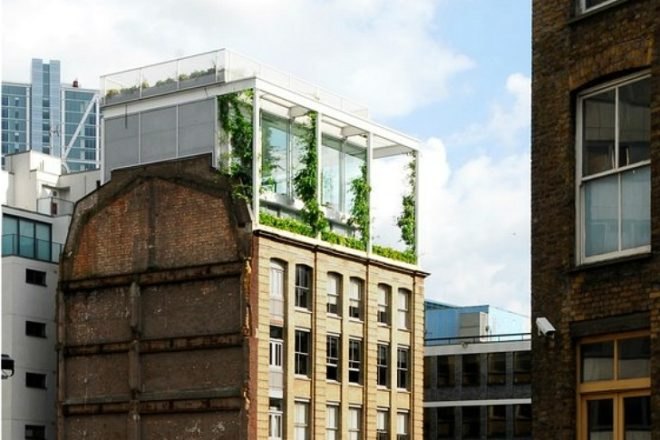 Roof Garden Apartment, Tonkin Liu, rooftop apartment, vertical garden, london, green roof, eco apartment