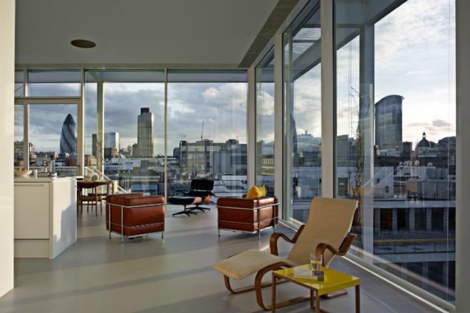 Roof Garden Apartment, Tonkin Liu, rooftop apartment, vertical garden, london, green roof, eco apartment