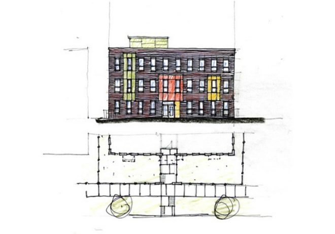 Rosa Parks Apartments, Landon Bone Baker, affordable housing, humboldt park, chicago, green housing, low-income housing