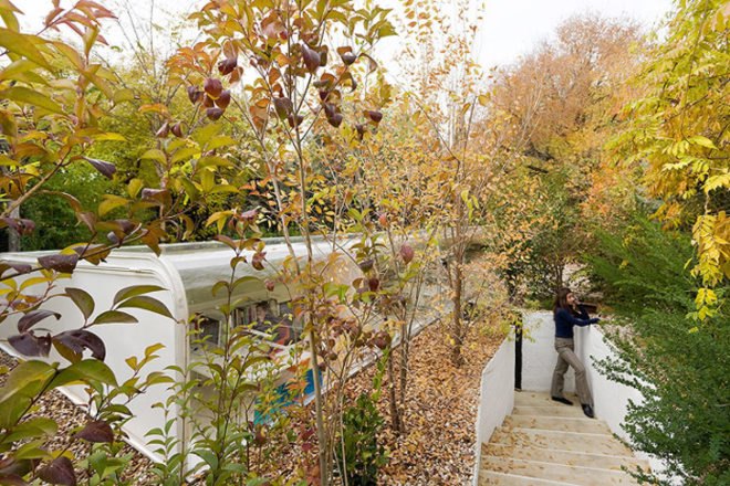 green design, eco design, sustainable design, Iwan Baan, Selgas Cano, Submerged building, natural light, Madrid