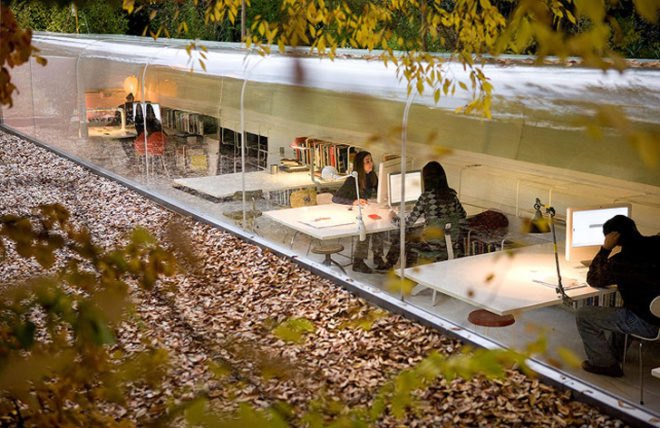 green design, eco design, sustainable design, Iwan Baan, Selgas Cano, Submerged building, natural light, Madrid