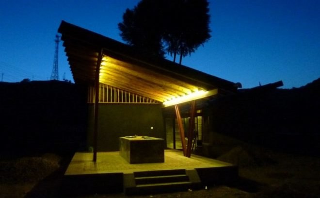 Shanmen Split Bathhouse, BaO Architects, bathhouse, china, solar hot water, wastewater filtration, humanitarian design