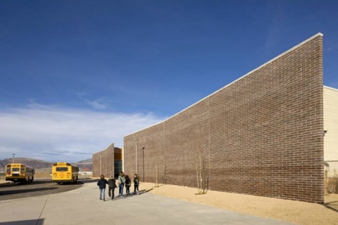 Silverland Middle School, Tate Synder Kimsey, eco school, middle school, nevada, energy efficient design, movie theater