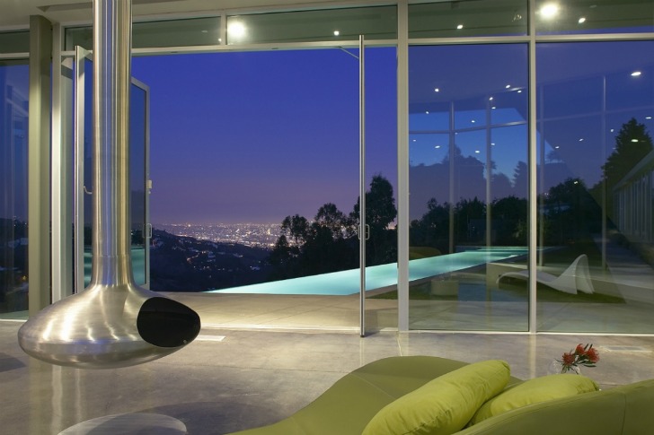 Skyline Residence, Belzberg Architects, local materials, hollywood hills, solar passive design, shade screen, natural ventilation
