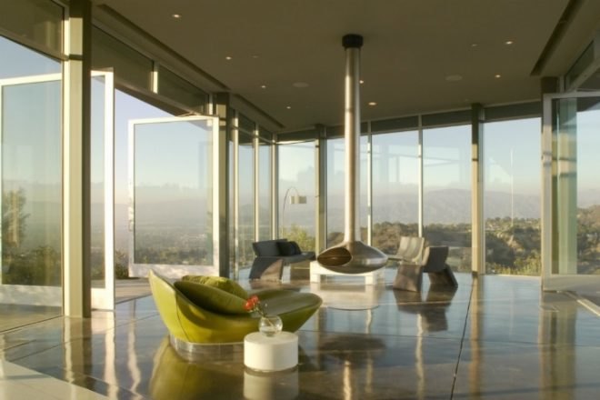 Skyline Residence, Belzberg Architects, local materials, hollywood hills, solar passive design, shade screen, natural ventilation