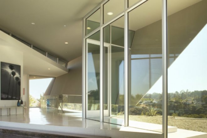 Skyline Residence, Belzberg Architects, local materials, hollywood hills, solar passive design, shade screen, natural ventilation