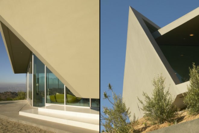 Skyline Residence, Belzberg Architects, local materials, hollywood hills, solar passive design, shade screen, natural ventilation