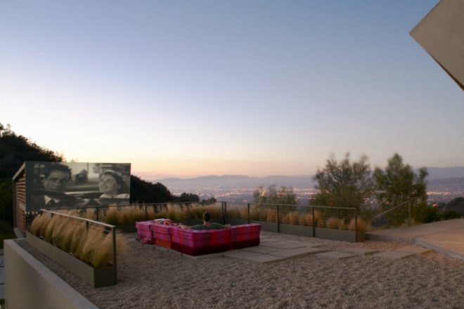 Skyline Residence, Belzberg Architects, local materials, hollywood hills, solar passive design, shade screen, natural ventilation