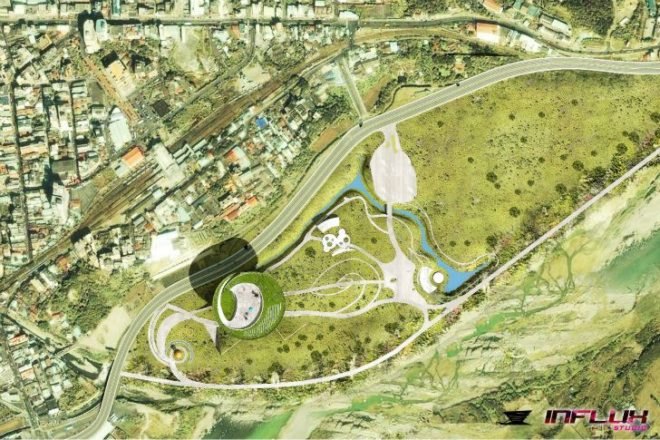Spiral Garden Museum, Influx Studio, new taipei city museum of art, art museum, eco museum, green roof, taiwan
