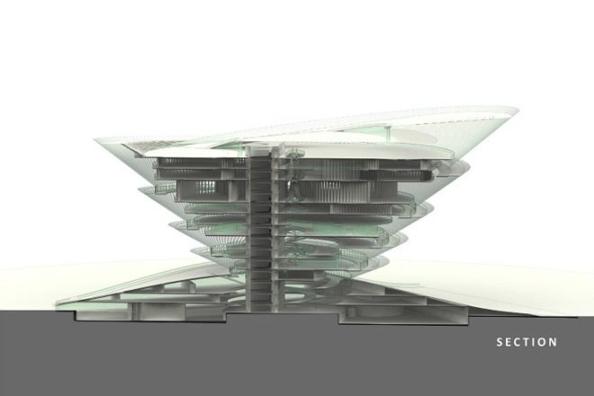 Spiral Garden Museum, Influx Studio, new taipei city museum of art, art museum, eco museum, green roof, taiwan
