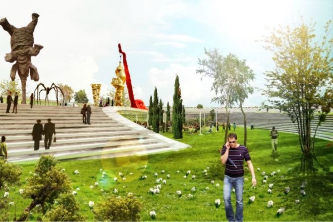Spiral Garden Museum, Influx Studio, new taipei city museum of art, art museum, eco museum, green roof, taiwan