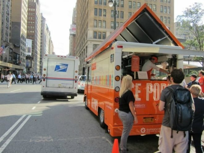 Sungevity, Ice Pop Truck, rolling rooftop revolution, organic popsicles, solar power, solar powered food truck