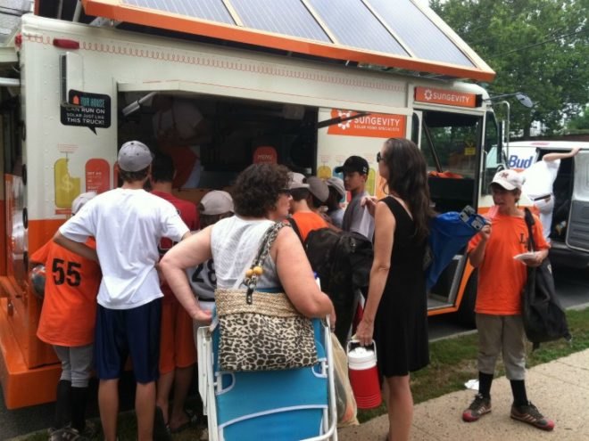 Sungevity, Ice Pop Truck, rolling rooftop revolution, organic popsicles, solar power, solar powered food truck
