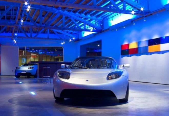 Tesla LA Showroom, CCS Architecture, tesla, electric vehicles, green renovation, tesla showroom, tesla motors