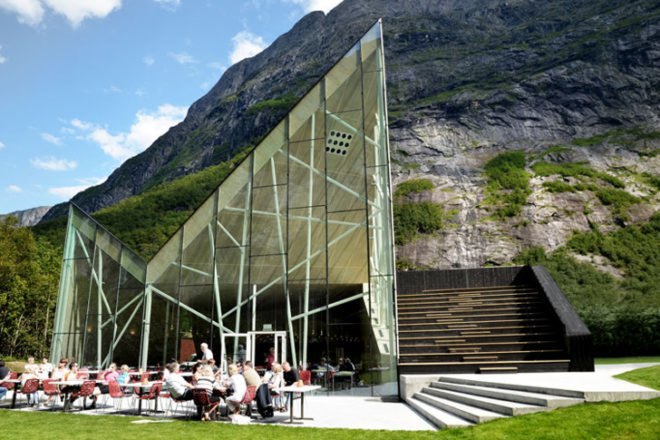 Norway, Troll Wall, Reiulf Ramstad, Restaurant, Nature, Architecture,