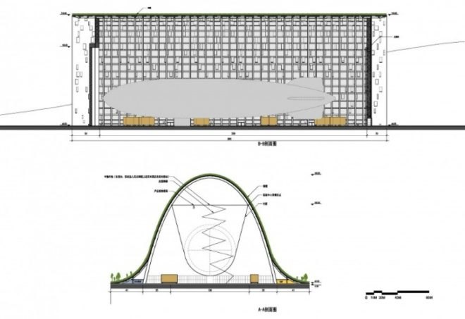 UP Lift Zeppelin Hangar, OPEN Architecture, green roof, recreation center, zeppelin hangar, renewable energy