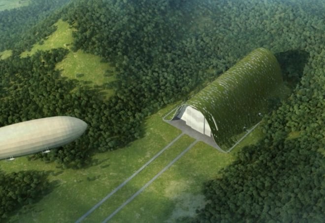 UP Lift Zeppelin Hangar, OPEN Architecture, green roof, recreation center, zeppelin hangar, renewable energy
