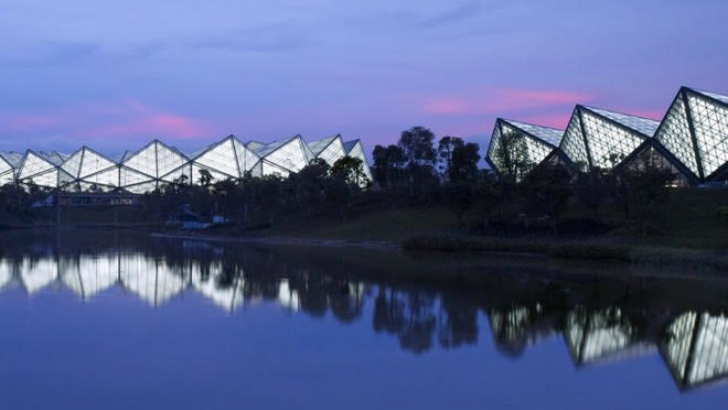 Universiade Sports Center, GMP Architekten, shenzen, universiade 2011, translucent facade, high performance facade, eco stadium