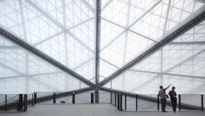 Universiade Sports Center, GMP Architekten, shenzen, universiade 2011, translucent facade, high performance facade, eco stadium