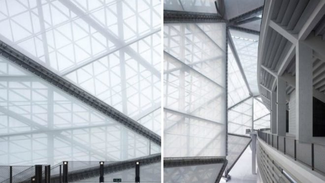 Universiade Sports Center, GMP Architekten, shenzen, universiade 2011, translucent facade, high performance facade, eco stadium