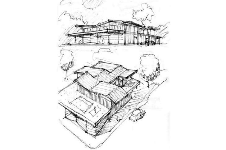 W-V Mixed Use, Poon Design Inc, manhattan beach, green roof, rooftop lawn, mixed use project, eco residence, green architecture