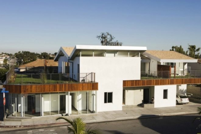 W-V Mixed Use, Poon Design Inc, manhattan beach, green roof, rooftop lawn, mixed use project, eco residence, green architecture