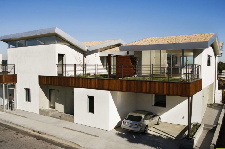 W-V Mixed Use, Poon Design Inc, manhattan beach, green roof, rooftop lawn, mixed use project, eco residence, green architecture