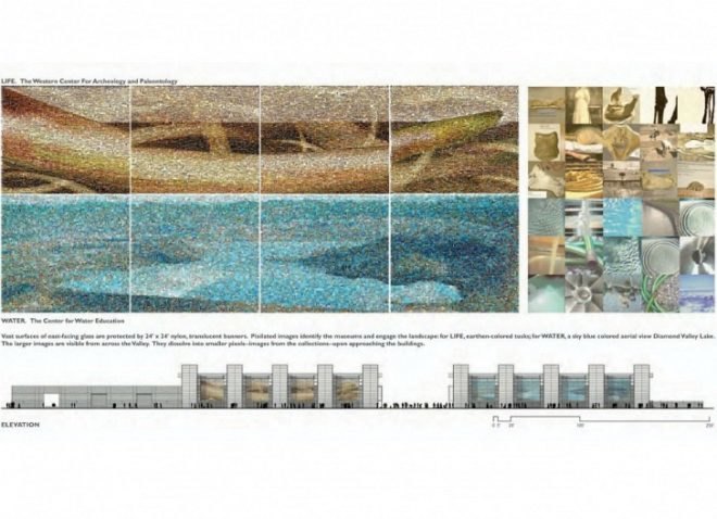 Water Life Museum and Campus, Lehrer Architects, hemet, diamond valley, eco museum, museum, solar power