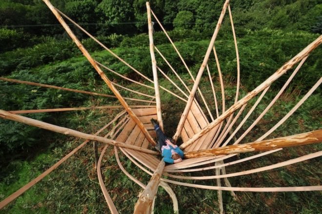 compost toilet, green roof, solar panel, green design, sustainable design, Tabitha Pope, Recycled Venues, Crafted Space, Jenny Hall, Graig Wen, Wales, Woodland Design Lab, natural materials, compost, vegetarian meals, recycled materials, reusable materials, art, architecture