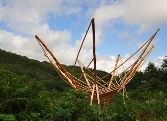 compost toilet, green roof, solar panel, green design, sustainable design, Tabitha Pope, Recycled Venues, Crafted Space, Jenny Hall, Graig Wen, Wales, Woodland Design Lab, natural materials, compost, vegetarian meals, recycled materials, reusable materials, art, architecture