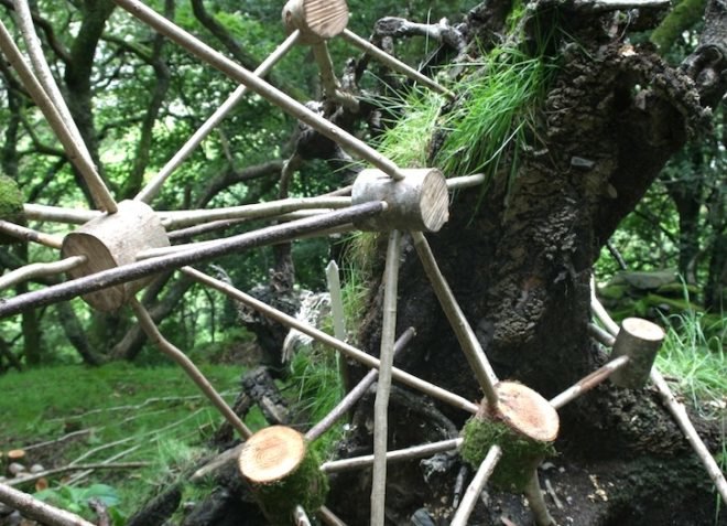 compost toilet, green roof, solar panel, green design, sustainable design, Tabitha Pope, Recycled Venues, Crafted Space, Jenny Hall, Graig Wen, Wales, Woodland Design Lab, natural materials, compost, vegetarian meals, recycled materials, reusable materials, art, architecture