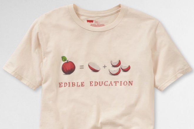 edible schoolyard, levi's, alice waters, chez panisse, san francisco, t-shirts, david byrne, sophia coppolla, green design, dave eggers, maira kalman, david byrnes