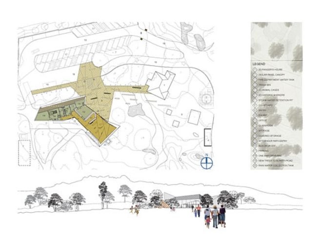 passive design, environmental stewardship, Pacific Crest Trail, Vasquez Roads Nature & Interpretive Center, low winter sun, summer sun, solar gain, rainwater harvesting, eco-design, sustainable design, green design
