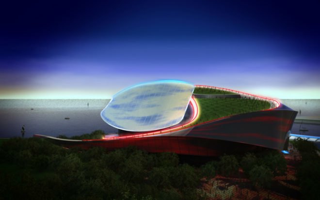 Sanzpont Arquitectura, green roof, rainwater harvesting, solar panels, energy efficiency, green design, eco-design, sustainable design, urban spaces, Korea, Busan Opera House Competition, LED, energy flow in motion, RGB, insulation, greywater