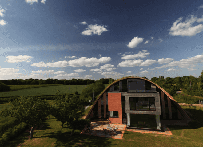Crossway, Passive House, Zero-Carbon, Richard Hawkes, certified, green roof, living roof, biomass boiler, photovoltaic panels, solar thermal, heat recovery, triple glazing, eco design, sustainable design, green design