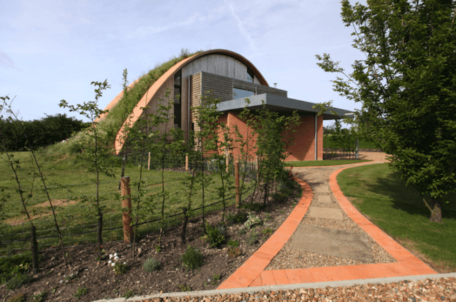 Crossway, Passive House, Zero-Carbon, Richard Hawkes, certified, green roof, living roof, biomass boiler, photovoltaic panels, solar thermal, heat recovery, triple glazing, eco design, sustainable design, green design