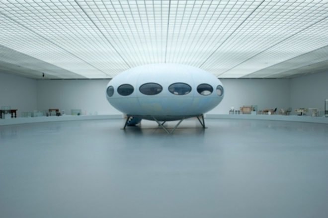 future architecture,Futuristic, futuro home, Museum Boijmans Van Beuningen,rotterdam, Matti Suuronen,Museum,