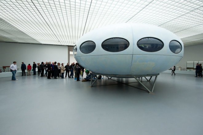 future architecture,Futuristic, futuro home, Museum Boijmans Van Beuningen,rotterdam, Matti Suuronen,Museum,