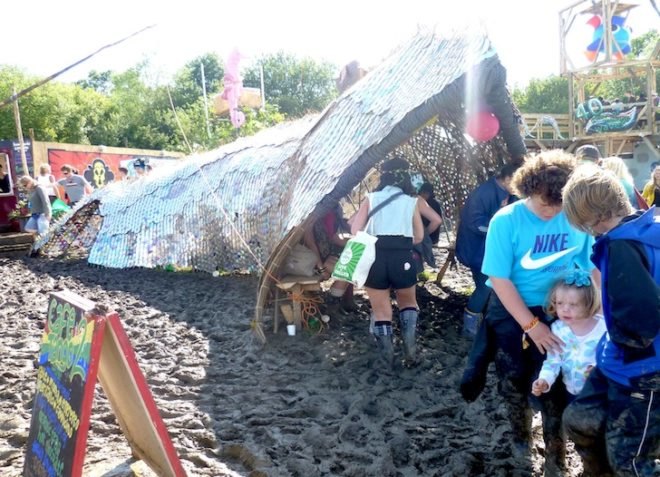 recycled materials, green design, sustainable design, eco-design, Woodland Design Lab, Recycled Ventures, recycled materials, green materials, creative reuse, recycle, CDs, Glastonbury Festival, Greenpeace, Prince Charles