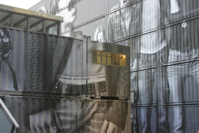 bread and butter,shipping container, shipping container architecture, cargotecture, two times twenty feet, shipping container store, tommy hilfiger, hilfiger, tommy hilfiger shipping container, eco design, green design, sustainable design, green architecture, eco architecture