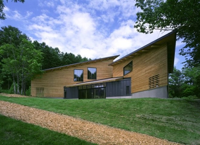 daylighting, ecological housing, green design, sustainable design, eco-design, Bihoro house, japan, sapporo, hiroshi horio, timber, natural materials, vegetable garden, untreated wood, Japan Ministry of Environment