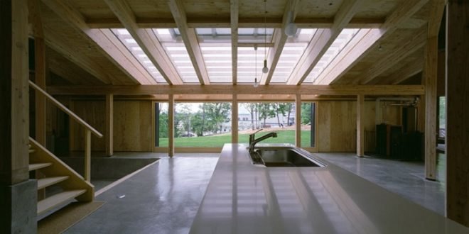 daylighting, ecological housing, green design, sustainable design, eco-design, Bihoro house, japan, sapporo, hiroshi horio, timber, natural materials, vegetable garden, untreated wood, Japan Ministry of Environment
