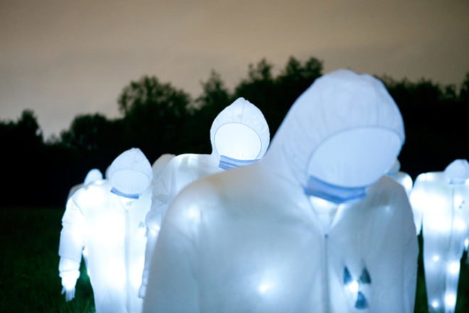 luzinterruptus, nuclear power, radioactive waste, dockville festival, hamburg, LED lights, Art