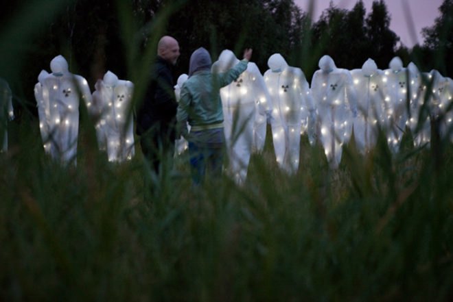 luzinterruptus, nuclear power, radioactive waste, dockville festival, hamburg, LED lights, Art