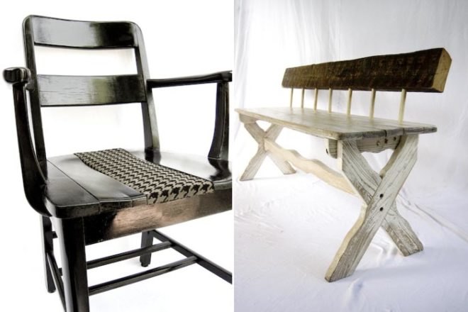 recycled materials, m design, scrap project, montreal moving day, recycled furniture, green furniture, Marjolaine Poulin, eco friendly materials
