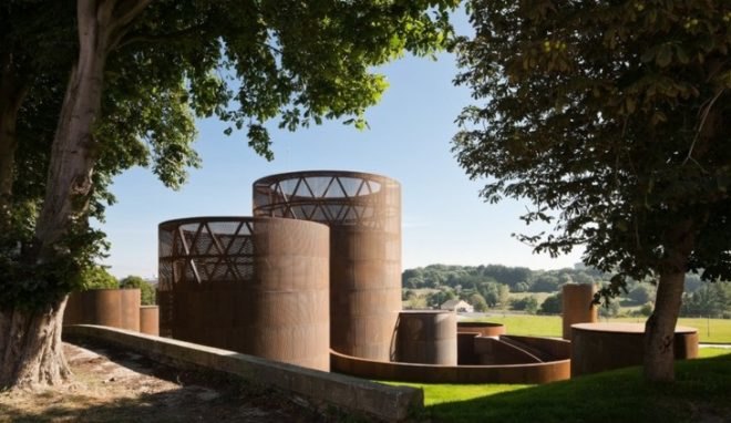 passive design, solar panels, solar power, subterranean, Lugo history museum, Nieto Sobejano Arquitectos, Spain, green design, eco-design, sustainable design, green spaces