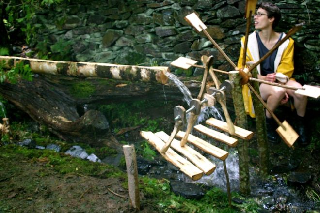 compost toilet, green roof, solar panel, green design, sustainable design, Tabitha Pope, Recycled Venues, Crafted Space, Jenny Hall, Graig Wen, Wales, Woodland Design Lab, natural materials, compost, vegetarian meals, recycled materials, reusable materials, art, architecture