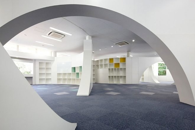 passive design, Japanese design, engawa, natural lighting, shading, green design, eco-design, sustainable design, circular design, International School of Sacred Heart, Tokyo, Japan